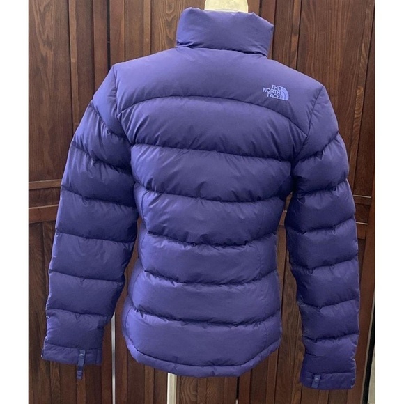 The North Face Womens Small Purple Nuptse 700 Down Puffer Jacket Vintage Warm - Picture 7 of 11